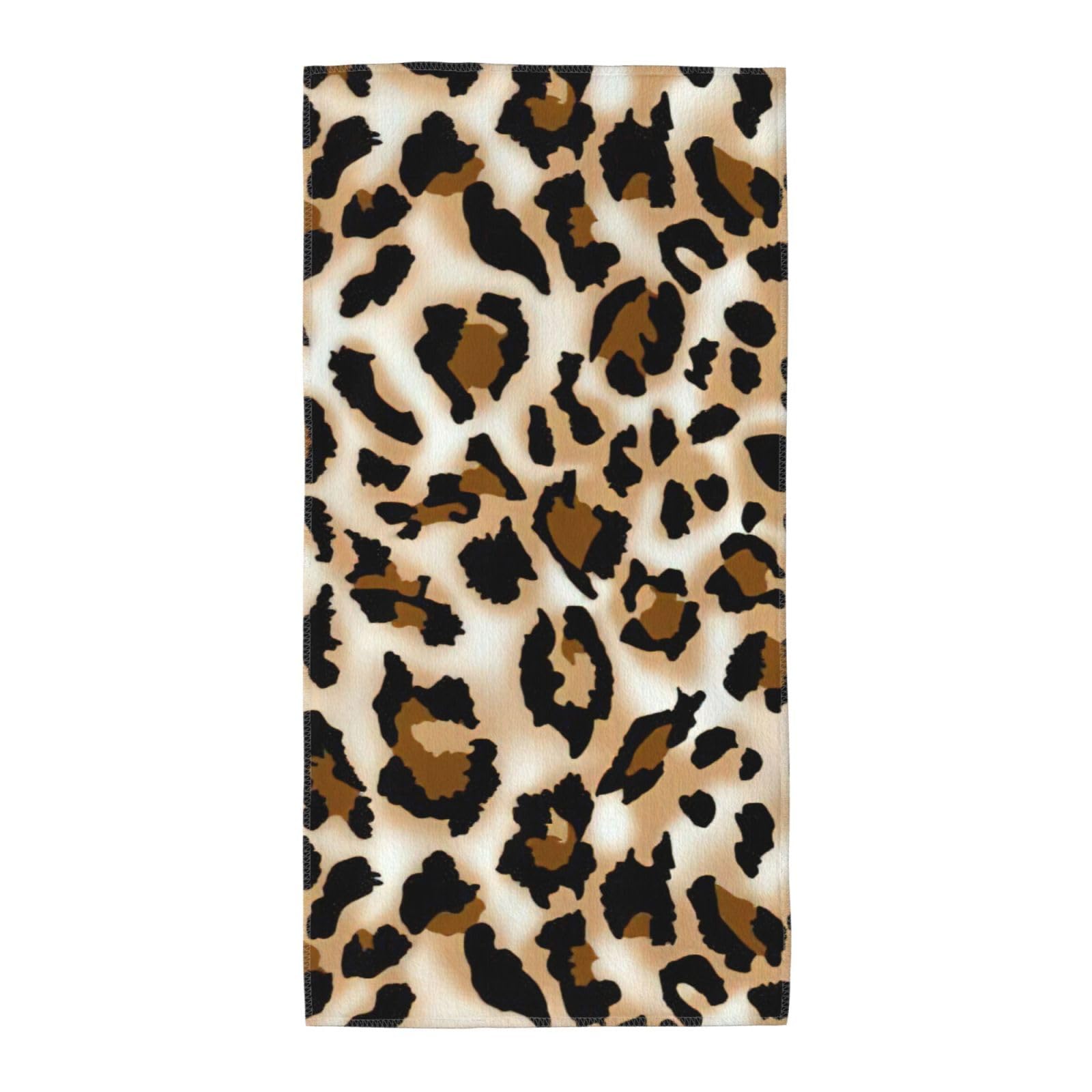 WYCZHY Leopard Printed Quick Dry Beach Towel For Camping Travel Vacation