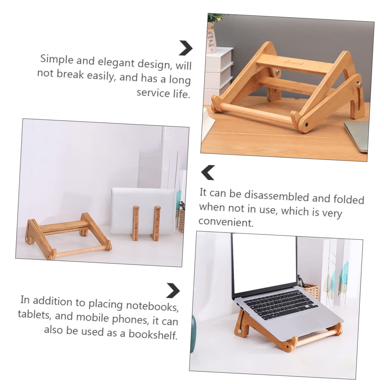 UKCOCO Soporte Ajustable para Laptop Soporte Computadora Diseño Elegante y Duradero