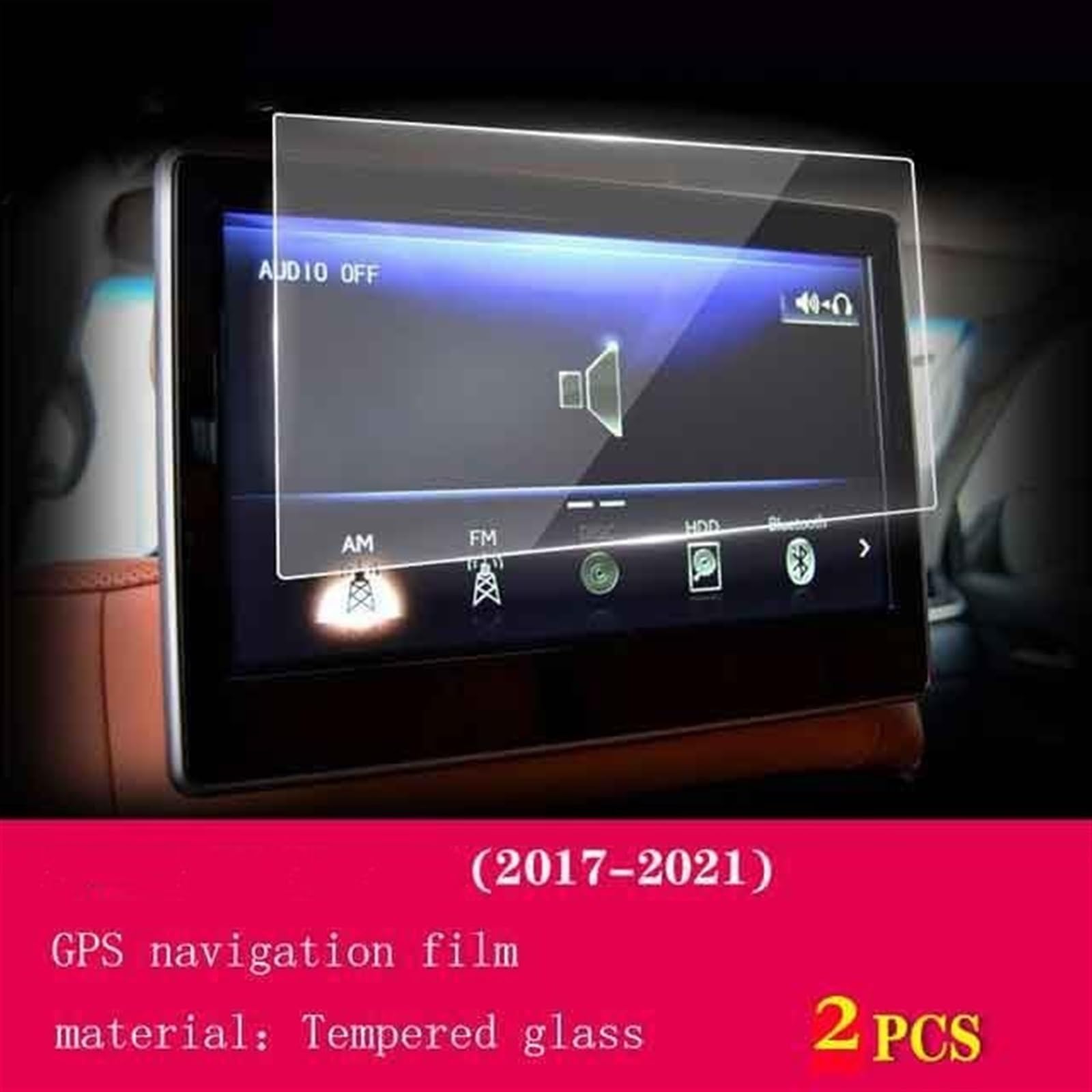 Osłona ekranu ze szkła hartowanego do LX570 2016-2021 High Definition (2 | Kompatybilny z Lexusem, nawigacja GPS samochodowa, łatwa instalacja, ochrona przed odciskami palców, wodoodporna, nietłukąca