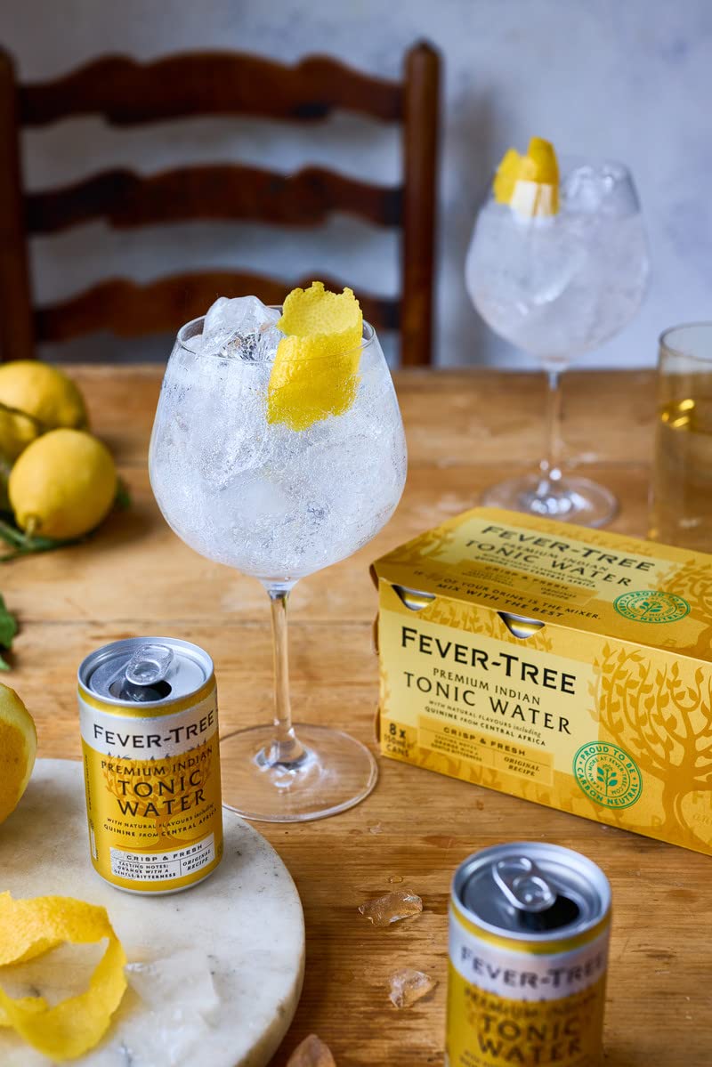 FeverTree Indian Tonic Water 8 x 150 ml (Pack of 3 Total 24 Cans) Buy