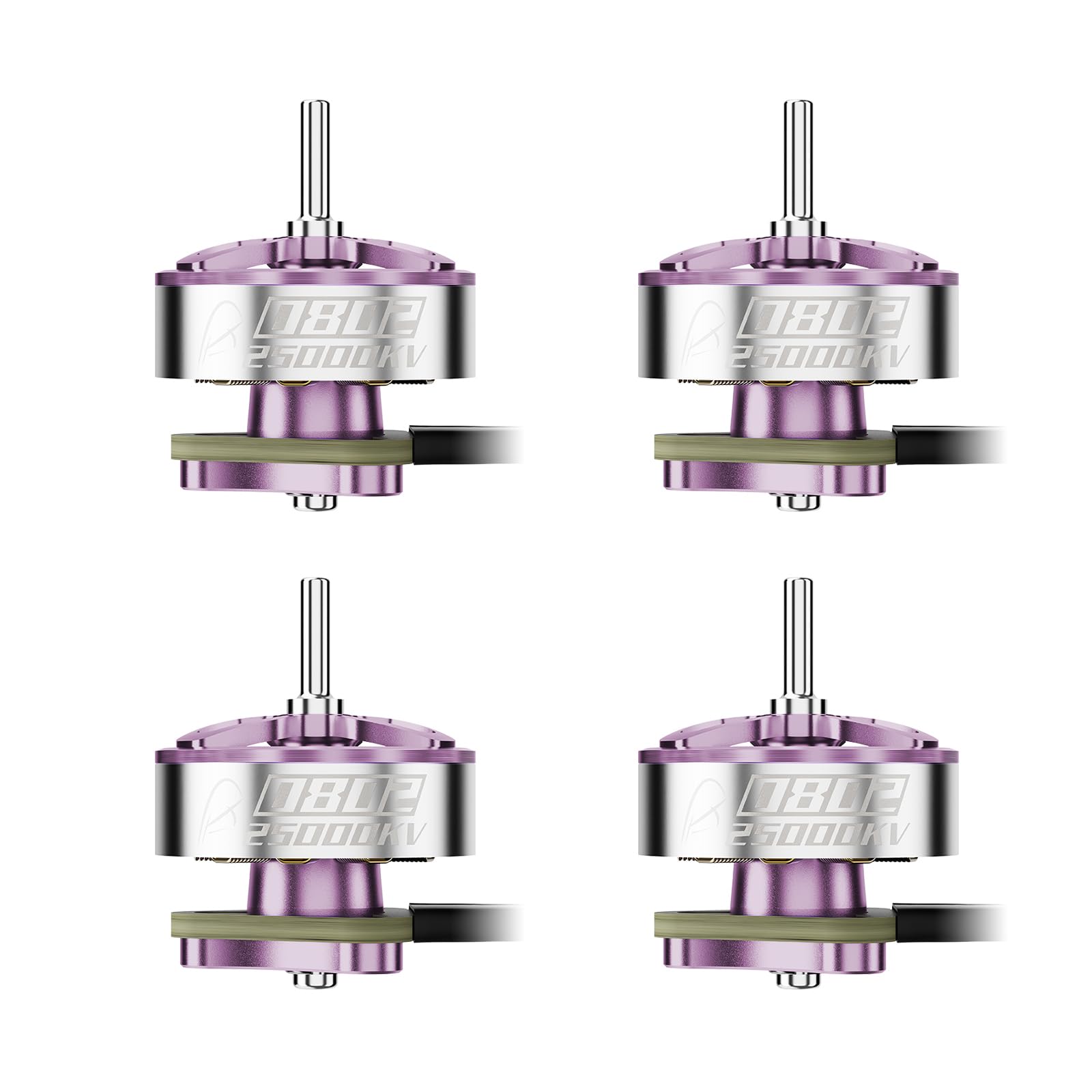 BETAFPV 4pcs 0802 25000KV Brushless Motor for 65/75mm 1S FPV Racing Drone | 1S FPV Drone Motor, Compatible for Matrix G4 5IN1 II Flight Controller, Air75 II, Meteor65 Pro FPV Drone