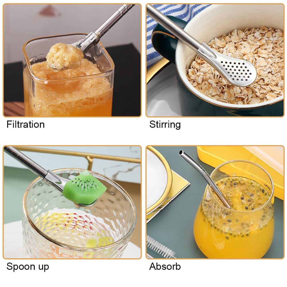 Rechte Metalen Rietjes - Extra breed speciaal voor smoothies