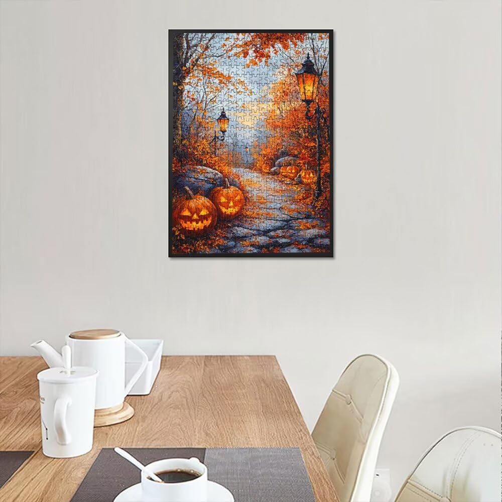 Puzzle 3000 elementów, puzzle dla dorosłych artystyczna dynia droga puzzle, gra puzzli, drewniane układanki, niemożliwe klasyczne układanki, do gry edukacyjnej wyzwanie zabawki, rodzinne układanki