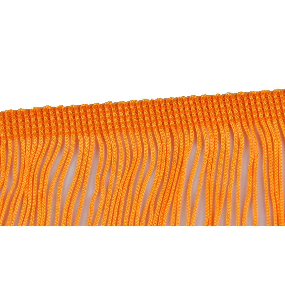 BEL AVENIR Fransenborte Mit Pailletten – 17,8 Cm Breit, 4,5 M Lang | Für Kleidung, Deko & Kostüme (Rot)