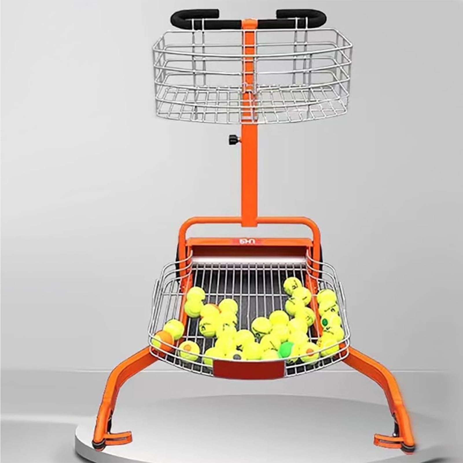 Raccoglitore automatico di palline da tennis, efficiente carrello multifunzione per un facile recupero su campi e palestre