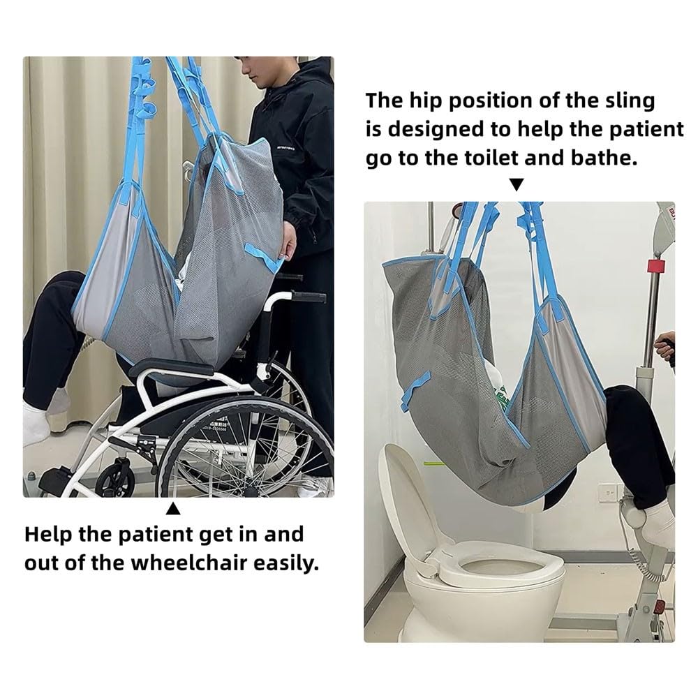 Arnés Elevación Paciente Cuerpo Completo, Grúa de Paciente, Eslinga De Elevación,para Posicionamiento Y Elevación De La Cama,Enfermería, Fácil de Usar Medium