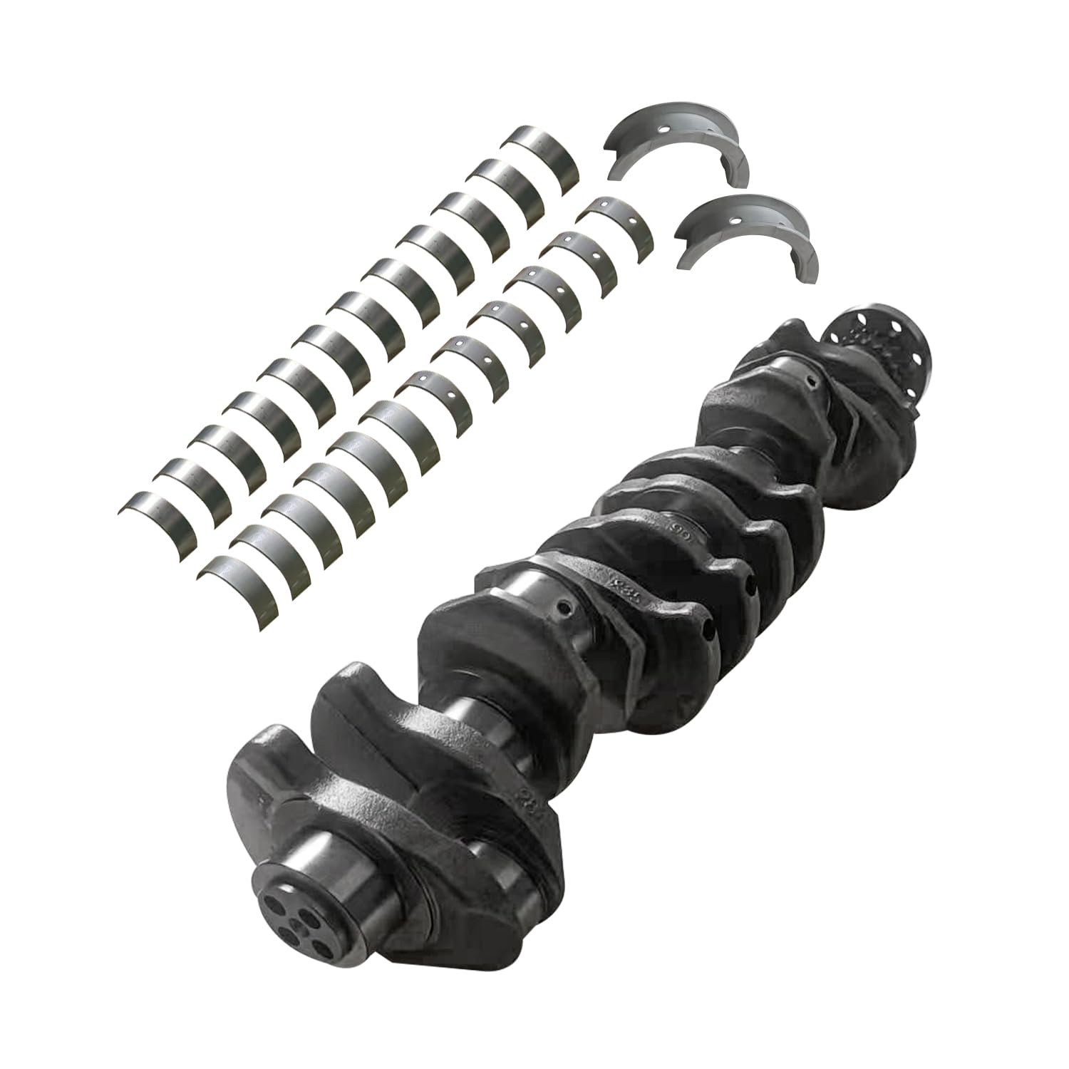 N57D30 Kurbelwelle mit Lagersatz Kompatibel mit BMW 3er F30 F3 5er F10 F11 7er F01 F03 X3 X5 X6 2006-2019 11217799970 11217809375