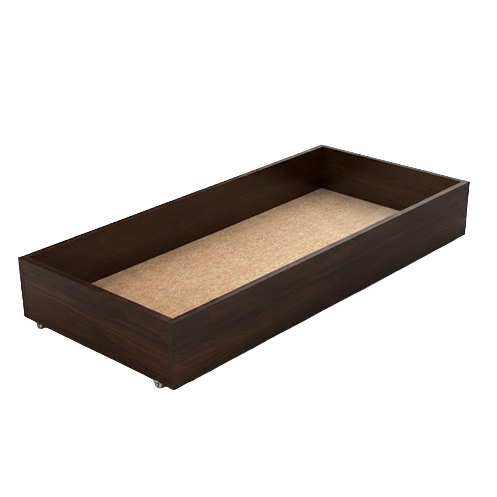 Nodax Under Bed Storage Drawers – Organizer Box for Bed Frames, Bedroom Furniture for Clothes & Blankets, Solid Wooden Underbed Storage Drawers with Straight Sides, Strong & Durable | 150cm (Walnut)