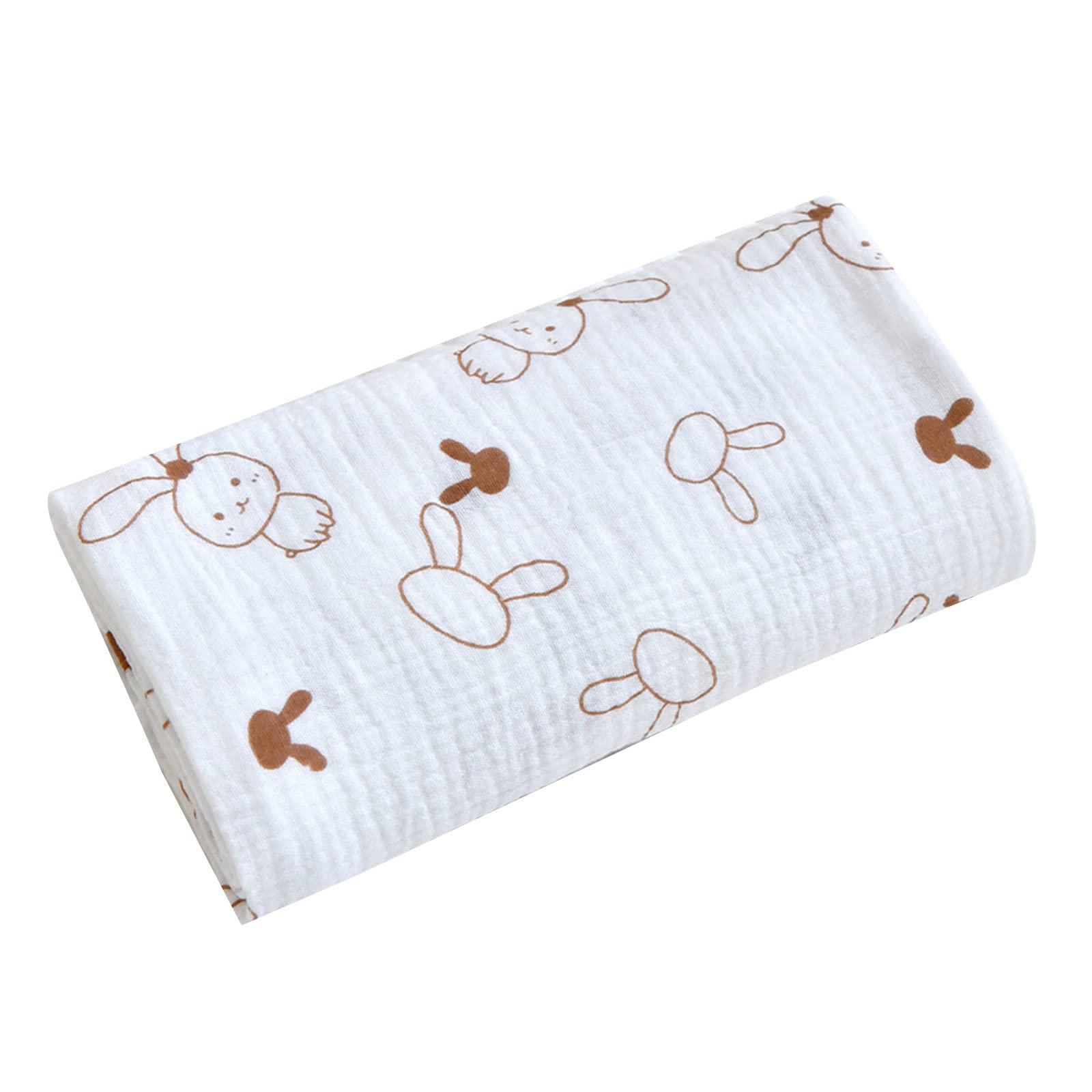 ZhangFan Baby Swaddle Blanket with 2-layer Unisex Swaddle Wrap Receiving Blanket for Boys & Girls Large 100x100cm/39x39-inch