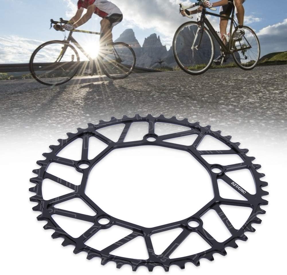 VGEBY1 Chain Wheel, 50/52/54/56/58T 130BCD Single Speed Chainring for Most Road Mountain Bike(52T)