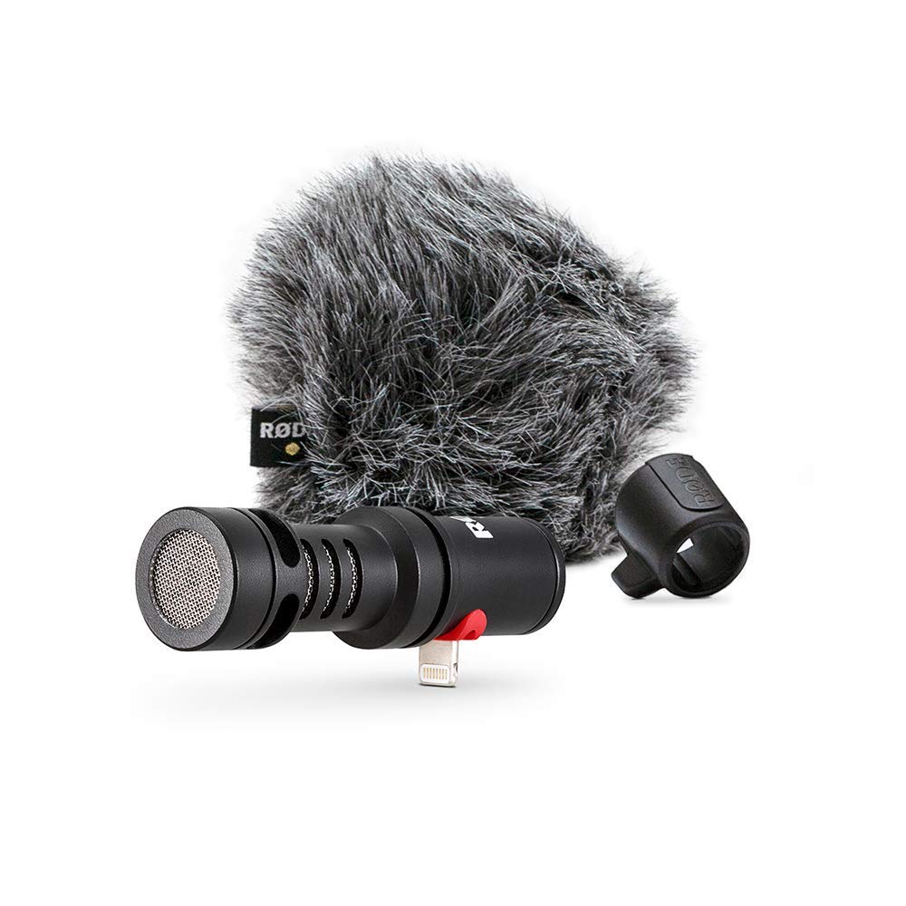Rode Microphones VMMLMicrofono direzionale compatto iOS con connettore Lightning VideoMic Me-L, 19,5dBA & Manfrotto MTWISTGRIP Twistgrip Morsetto Universale per Smartphone