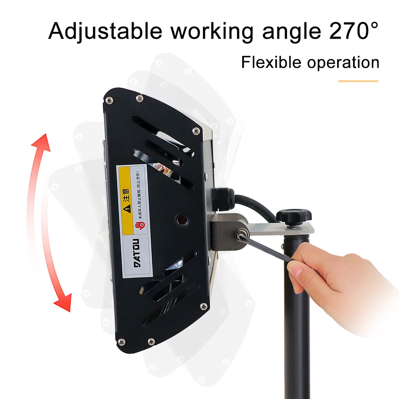 DATOUBOSS 2000W Infrarot Lacktrockner Kurzwellen Infrarot Lackhärtungslampe 230V mit verstellbarem Ständer