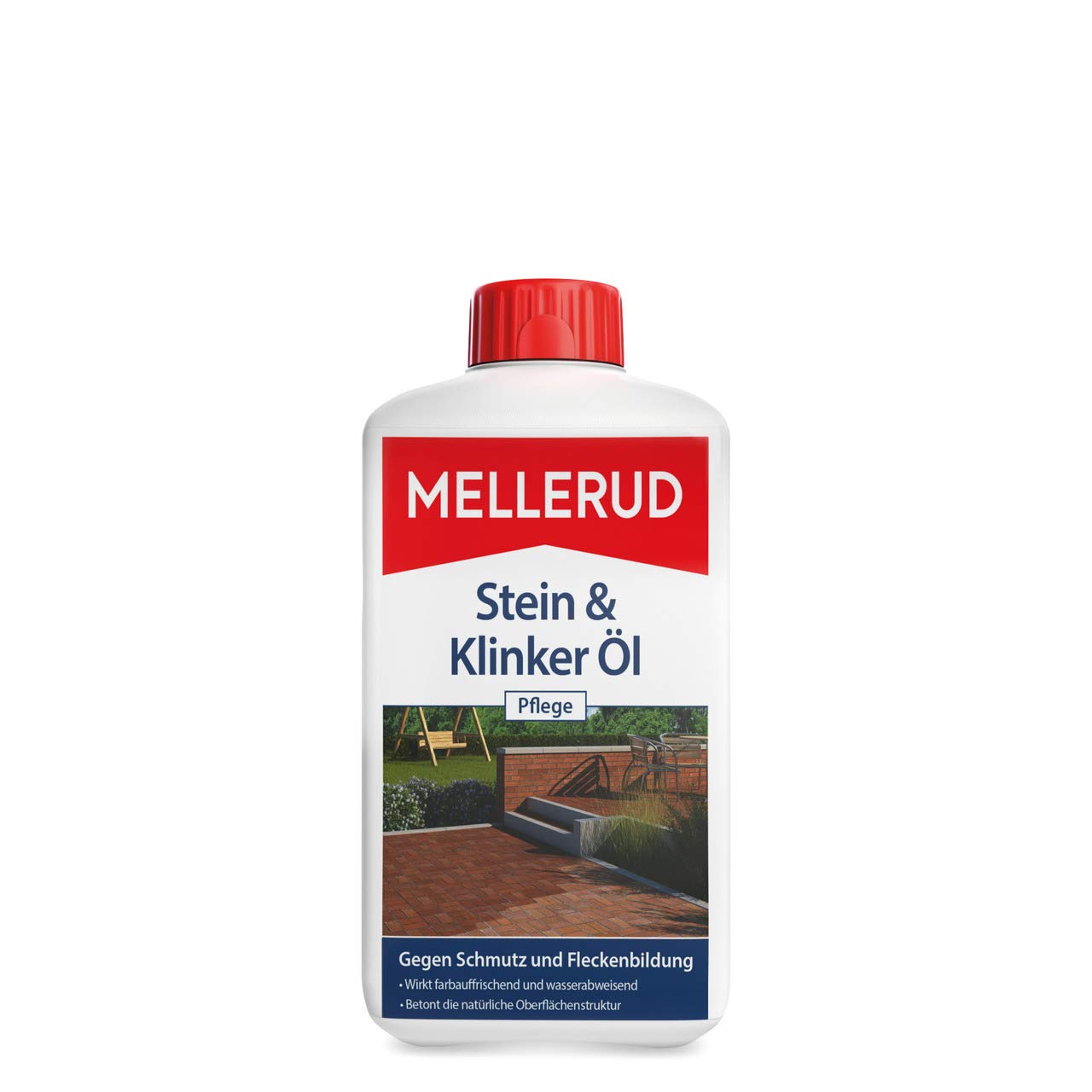MELLERUD Stein & Klinker Öl Pflege | 1 x 1 l | Wasserabweisender Schutz vor Schmutz und Fleckenbildung im Innen- und Außenbereich