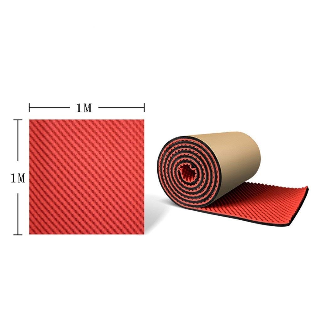 Pannelli acustici, Cuscinetto fonoassorbente Autoadesivo, Porta a Muro Facile da installare Cotone fonoassorbente Studio Soggiorno Pa Acustico,Black