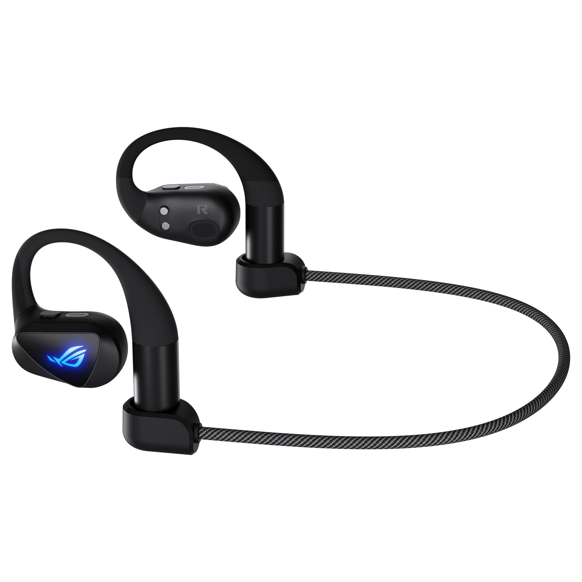ASUS ROG Cetra Open Wireless - Auriculares Gaming (2,4 GHz y BT, ROG SpeedNova, Controladores de diafragma Recubiertos de DLC de 14,2 mm, cancelación de Ruido IA, 16 h de reproducción, IPX5) - Negro