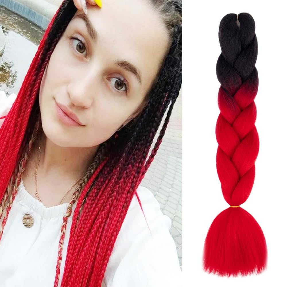24inch Jumbo Braids Hair Extensions Ombre Braiding Hair Synthetic 3Pieces/lot Crochet Twist High Temperature African Box Braids, Sapphire Blue — view 110