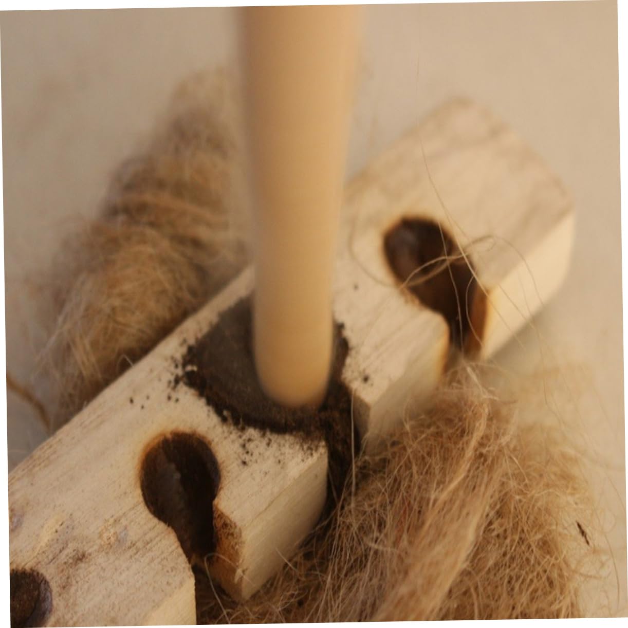 WOONEKY Kit de Démarrage en Bois pour Feu D’extérieur, Outil de Friction Portable, Léger, Sûr et Facile à Utiliser pour Survie en Camping, 1 Set