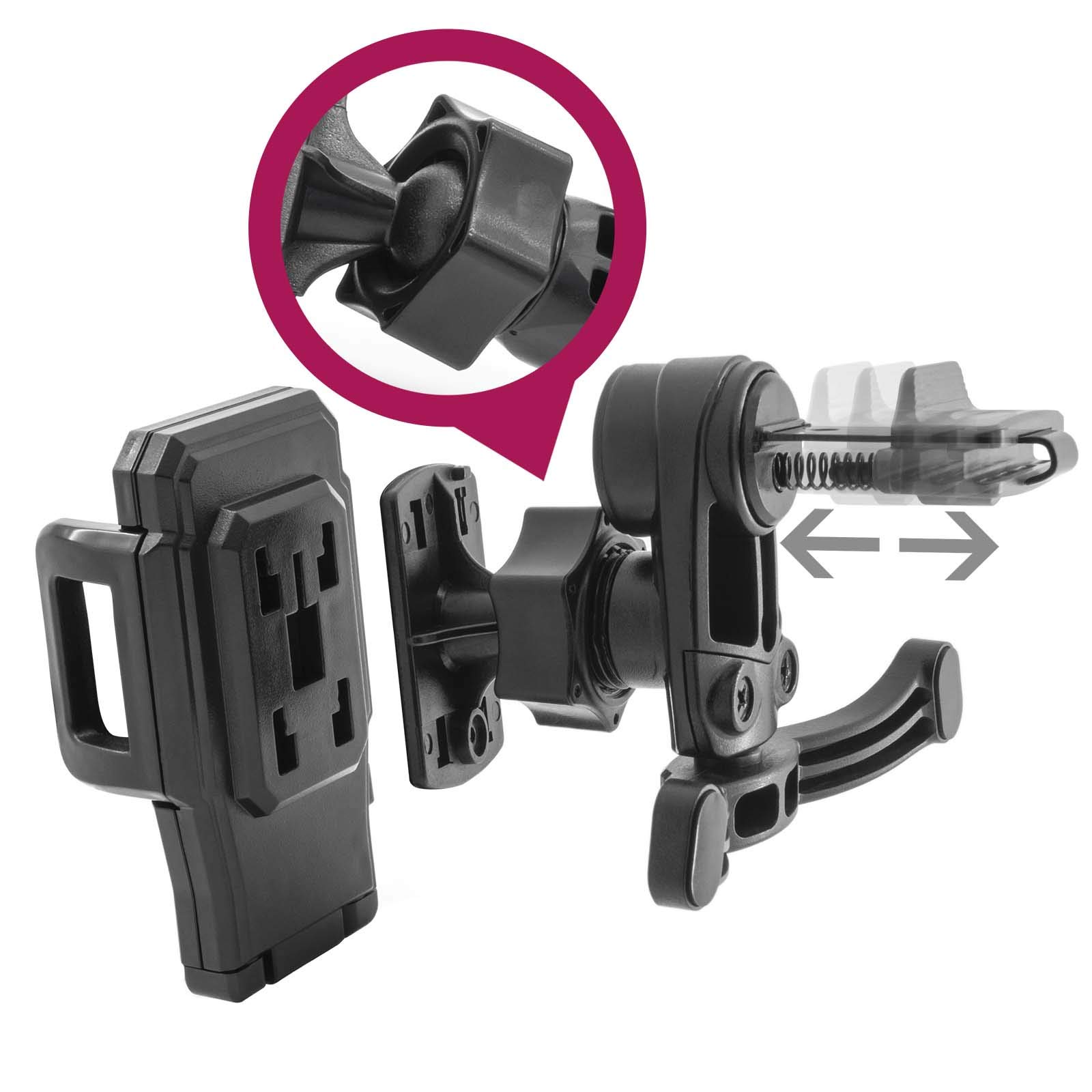 Mobilefox 360° Lüftungsgitter-Halter Für Tablet & Navi Im Auto – Für Sony Xperia Z Bis Z4, 11-20 Cm