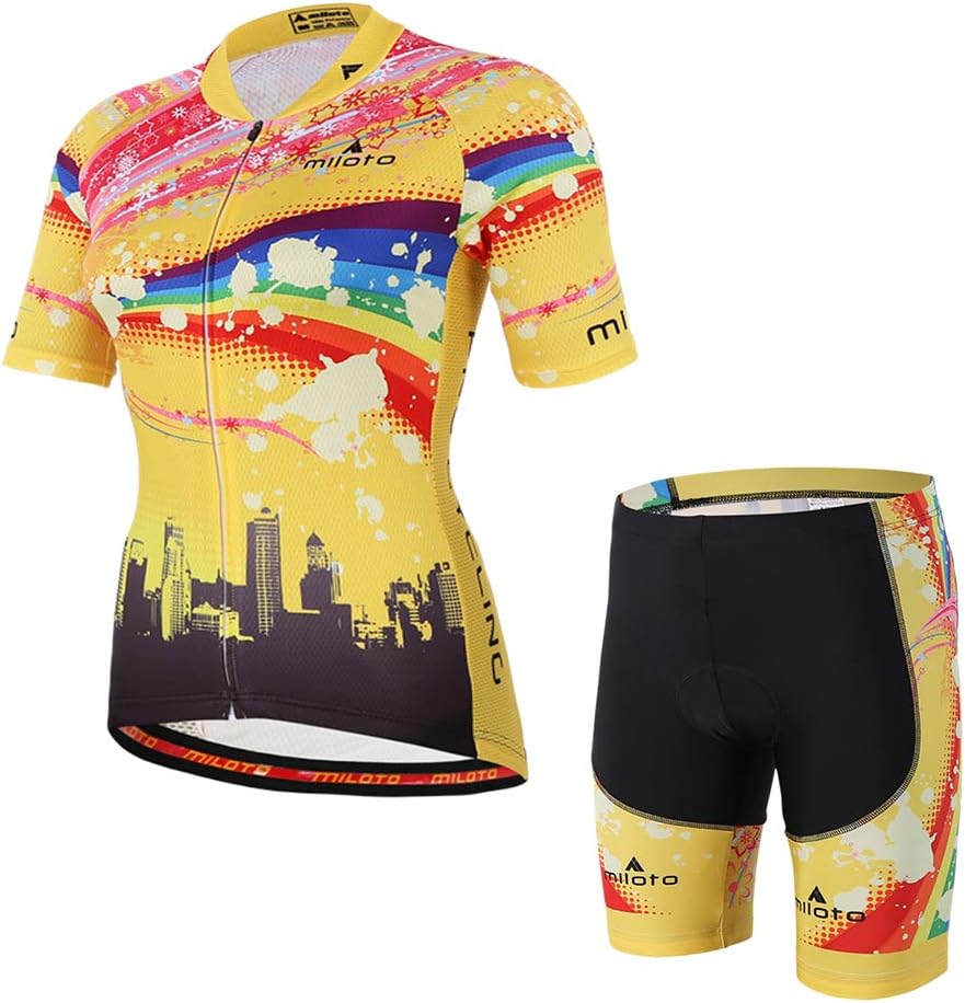 Women's Short Sleeve Cycling Jersey Jacket Cycling Shirt Quick Dry Breathable Mountain Clothing Set Bike Top