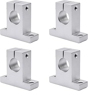 Bettomshin Aluminum Alloy SK16 Linear Clamping Rod Rail Shaft Support Guide Motion for 0.63inch Diameter Shaft 4pcs