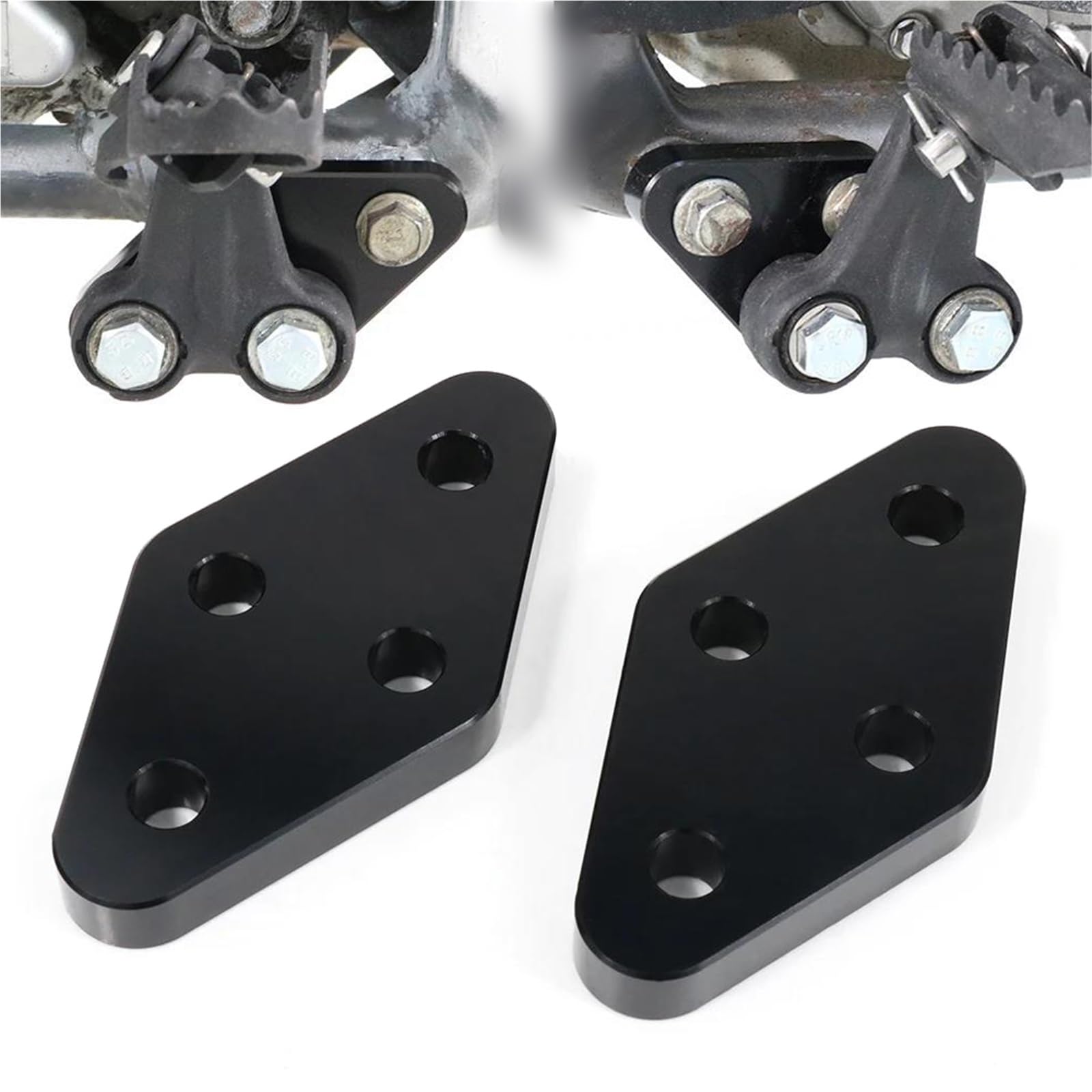 Kit abaissement repose-pieds Suzuki DR650 lien inférieur alu CNC