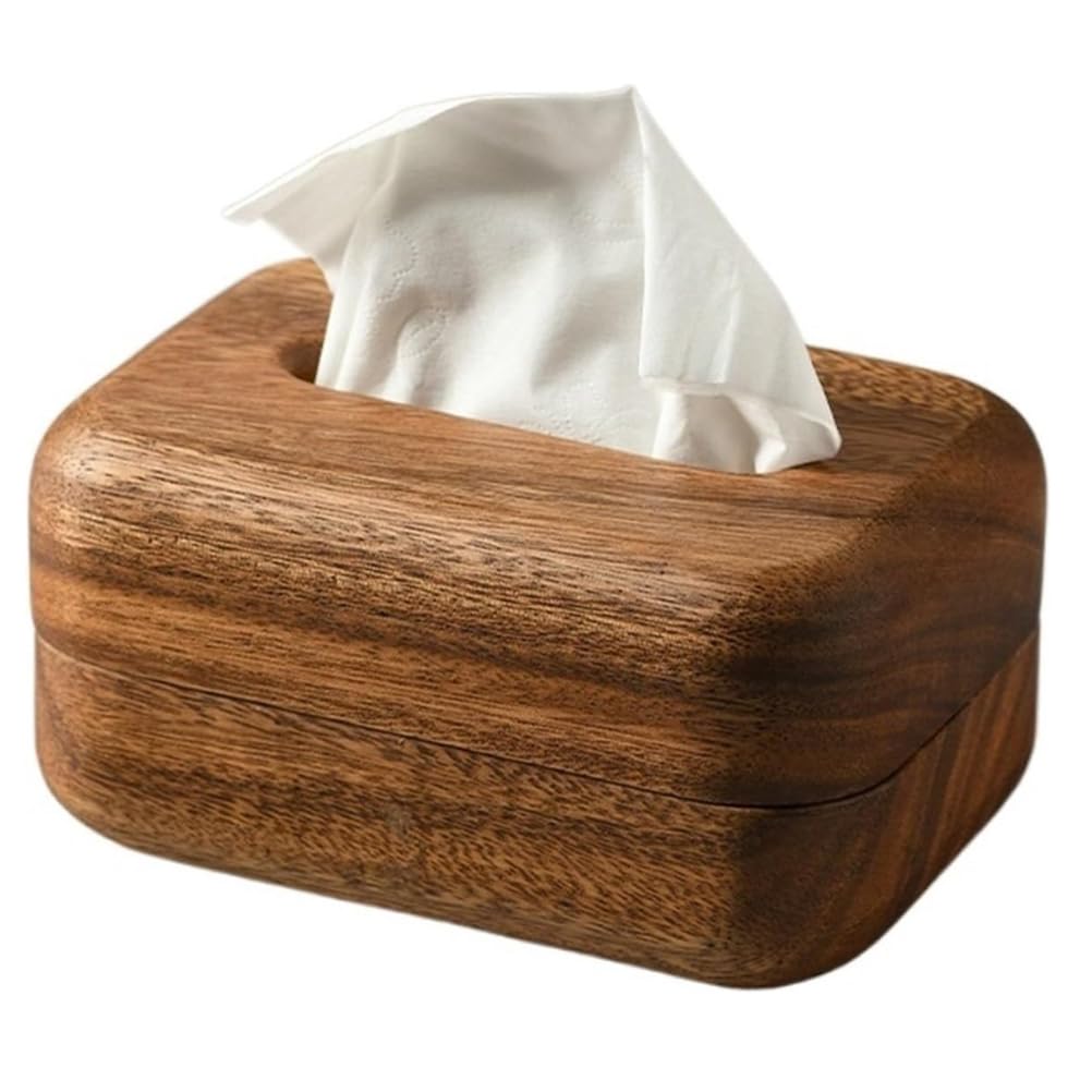 EdirFtra Creative walnut wood bread tissue box, tissue box, wooden pumping living room box, solid wood restaurant napkin box