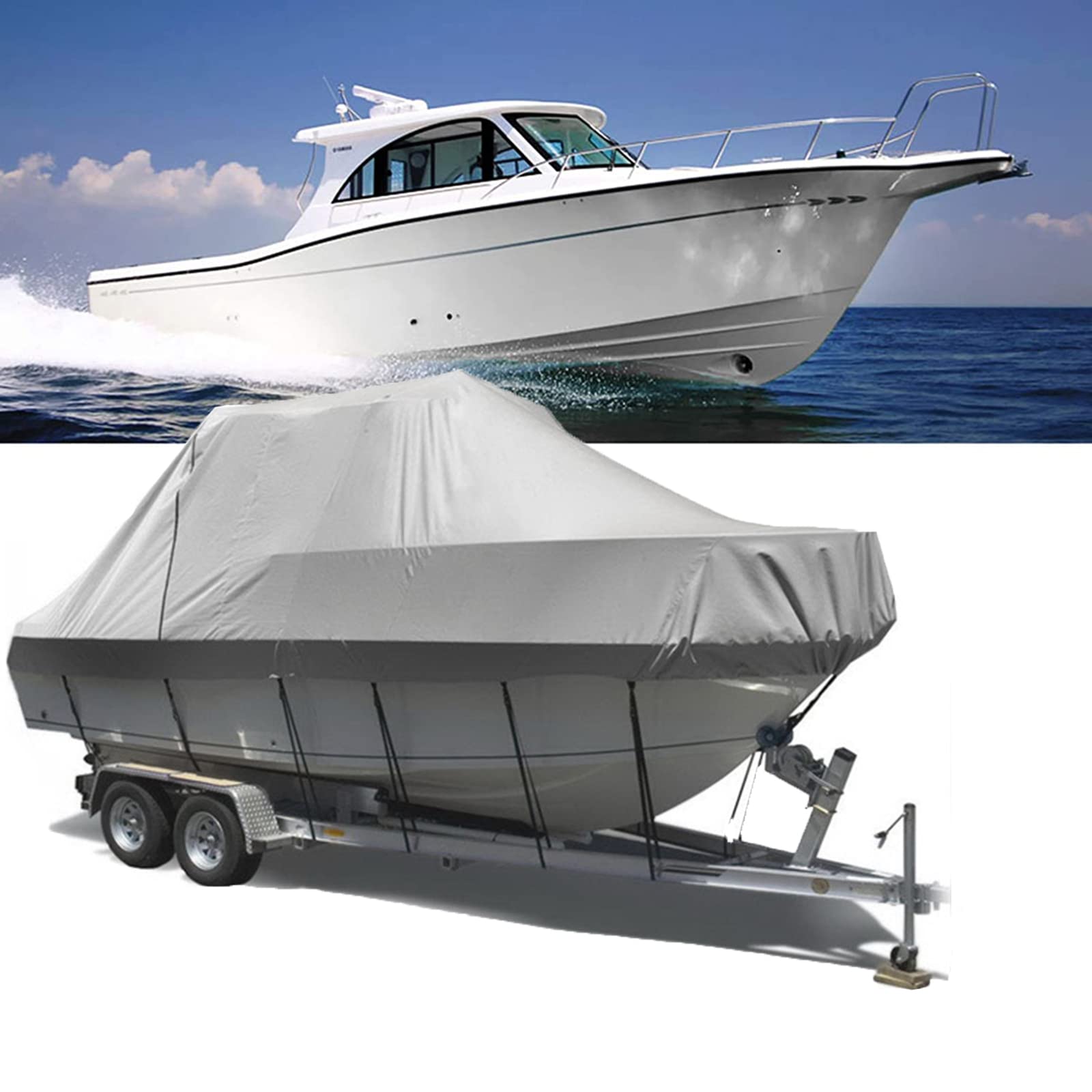 Copertura Impermeabile Per Barche - Telo In Oxford 420D Con Rinforzo Anti-UV E Antivento