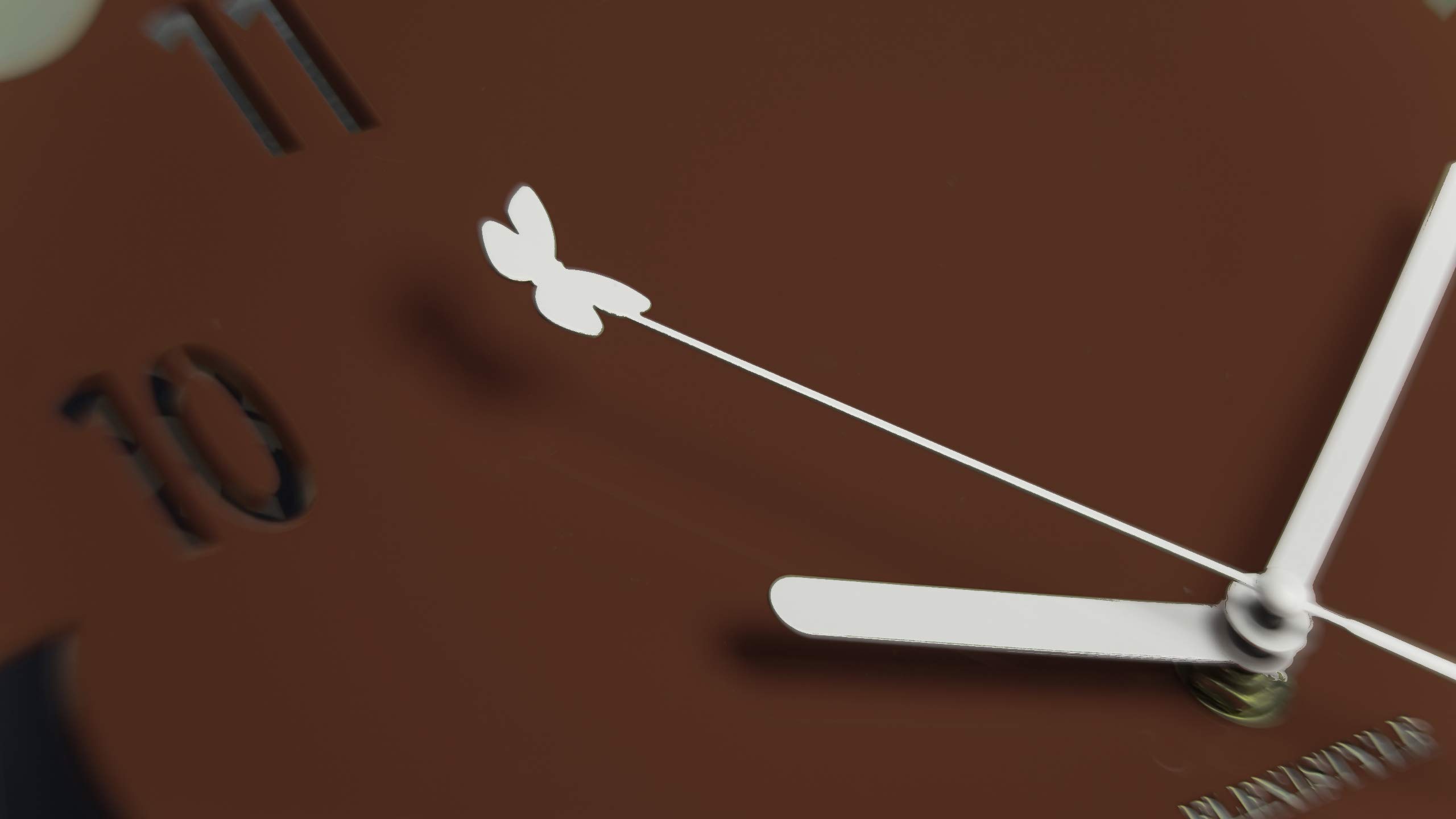FLEXISTYLE Moderne Wanduhr Schmetterling | Ø 30 Cm, 3D Design, Stille Uhr | Für Wohnzimmer & Kinderzimmer