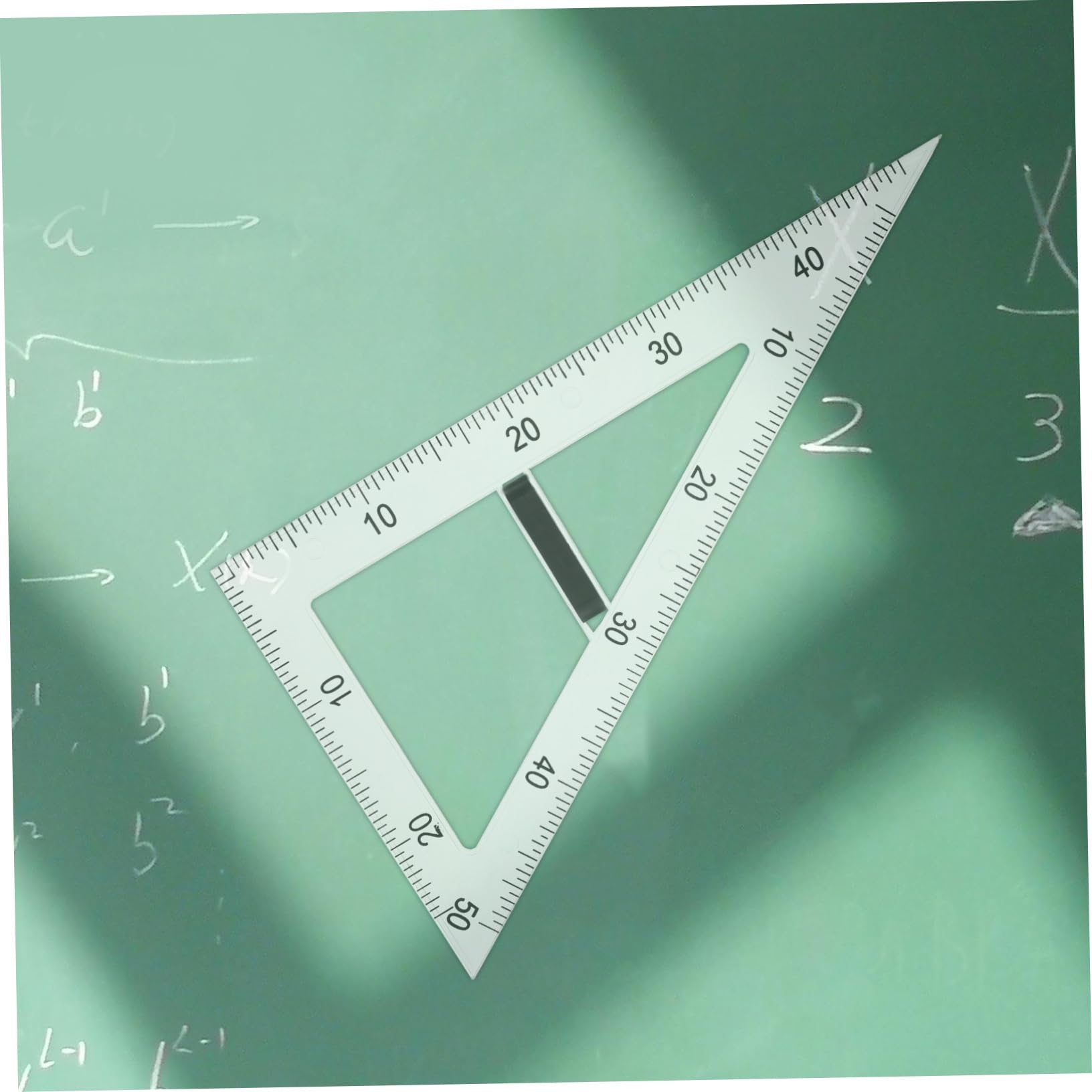 PLAFOPE Règle Triangulaire Magnétique Adapté au Dessin Technique Outil Pédagogique Multifonction en Abs et Prévention de Perte pour Enseignement en Mathématiques et Physique