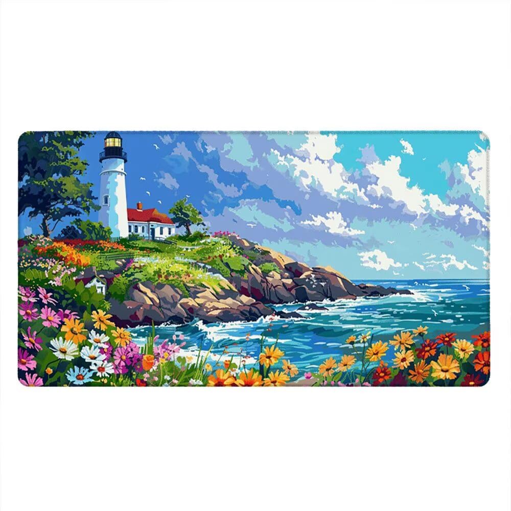 Podkładka pod mysz XXL Podkładka pod mysz na biurko 1800x900 mm poprawia precyzję i szybkość dzięki antypoślizgowej gumowej podstawie i wytrzymałym szytym krawędziom (wieża z lameli) xR8-215