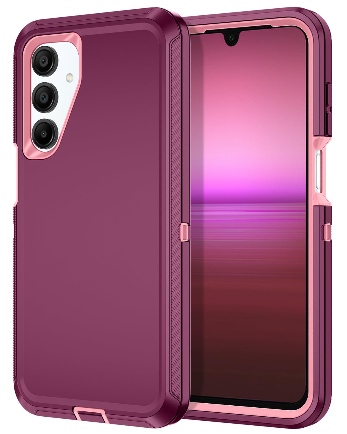 I-HONVA for Samsung Galaxy A16 5G Case Shockproof Dust/Drop Proof 3-Layer Full Body Protection [Without Screen Protector] Rugged Heavy Duty Cover Case