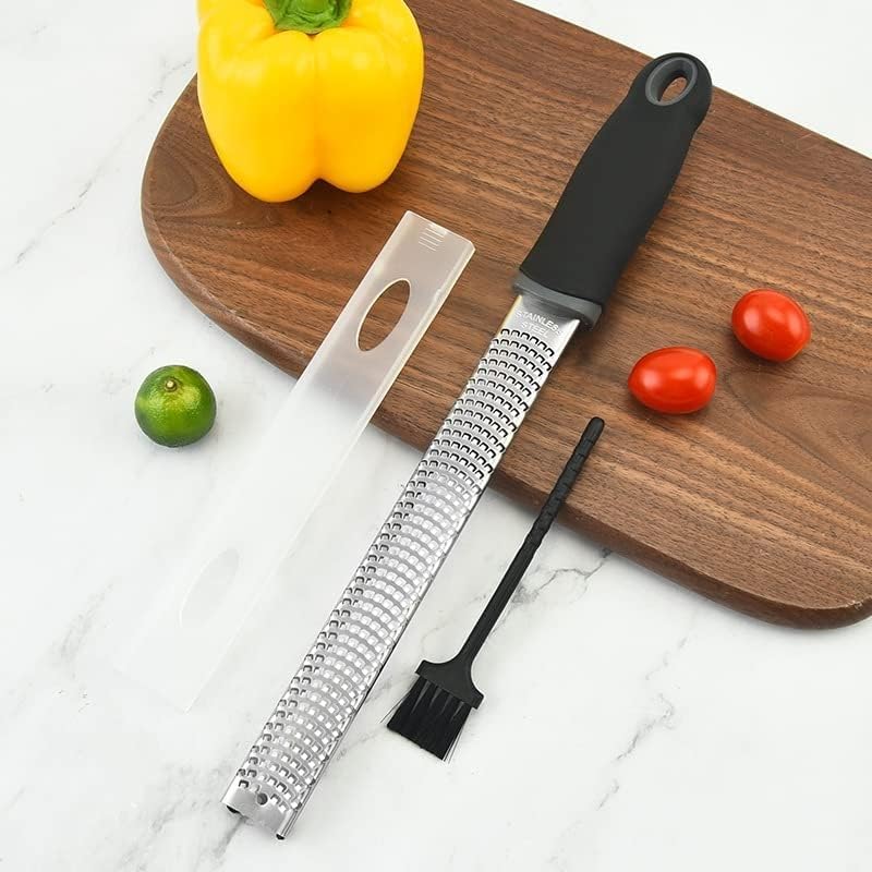 Paporich Lemon Zester, Heavy Duty Cheese Grater and Vegetable Grater, Parmesan Cheese Lemon, Garlic, Nutmeg, Chocolate, Fruits, Vegetables, Ginger Grater, Cheese Shredder and Stainless Steel Grater