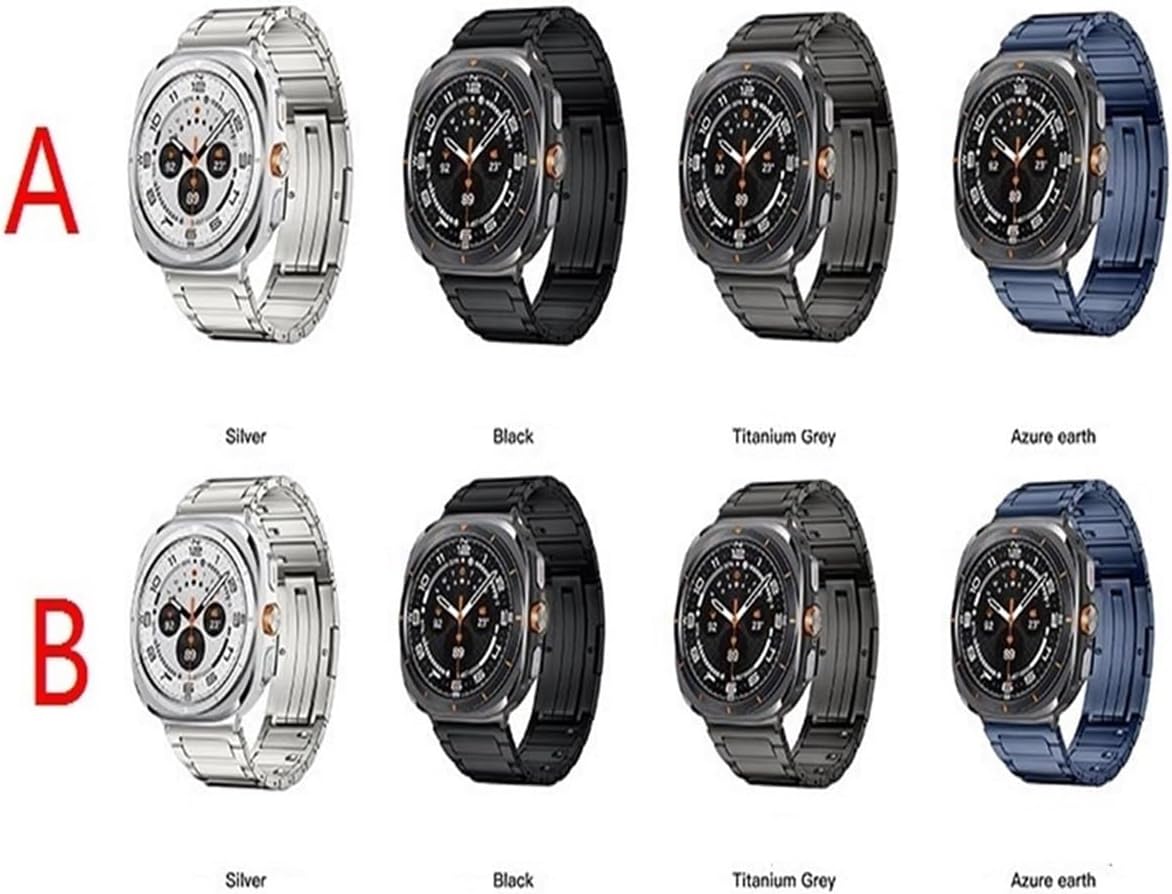Pure titanium Thin strap For Samsung Galaxy Watch Ultra Strap for GALAXY WATCH 7 ULTRA 47MM No Gaps Quick Fit Bracelet Accessories