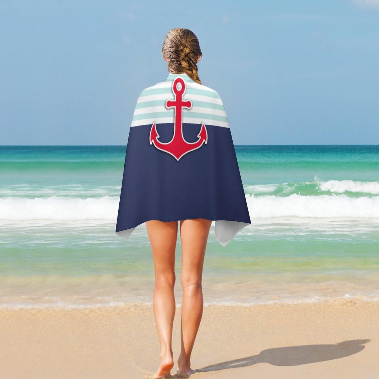 Quick-Dry Sand-Free Beach Towel – 31" X 51" Microfiber Towel For Pool, Beach & Travel