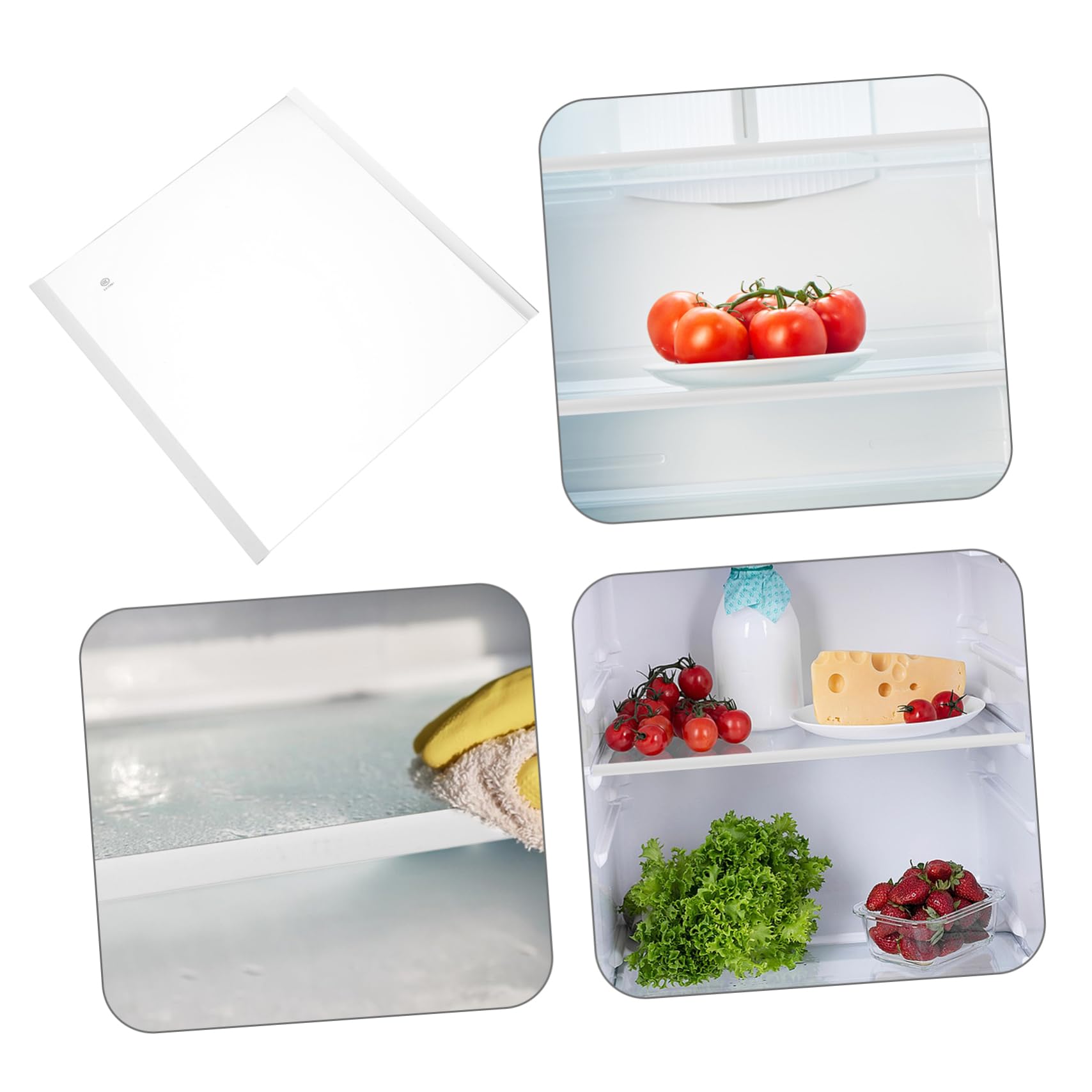 Kühlschrankglasregal Ersatzteil Aus Gehärtetem Glas 30.50 X 30.00 Cm Kühlschrank Glasplatte Für Frische Lebensmittel Trennwand Für Küche Und Zuhause Einfache Montage