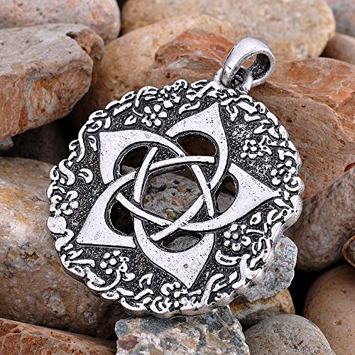 Black Bazaar Pagan Wiccan Pentacle of The Goddess Rose Talisman Protection Pendant Pentagram Necklace Gifts Jewelry2