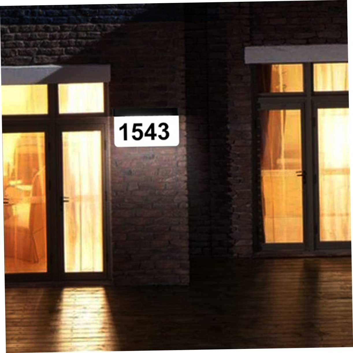 WOONEKY 1set Illuminazione Solare Da Esterno Con Numero Civico Lampada Led Per Giardino e Ingressi Facile Installazione e Risparmio Energetico Luce Notturna Per Ambienti Esterni