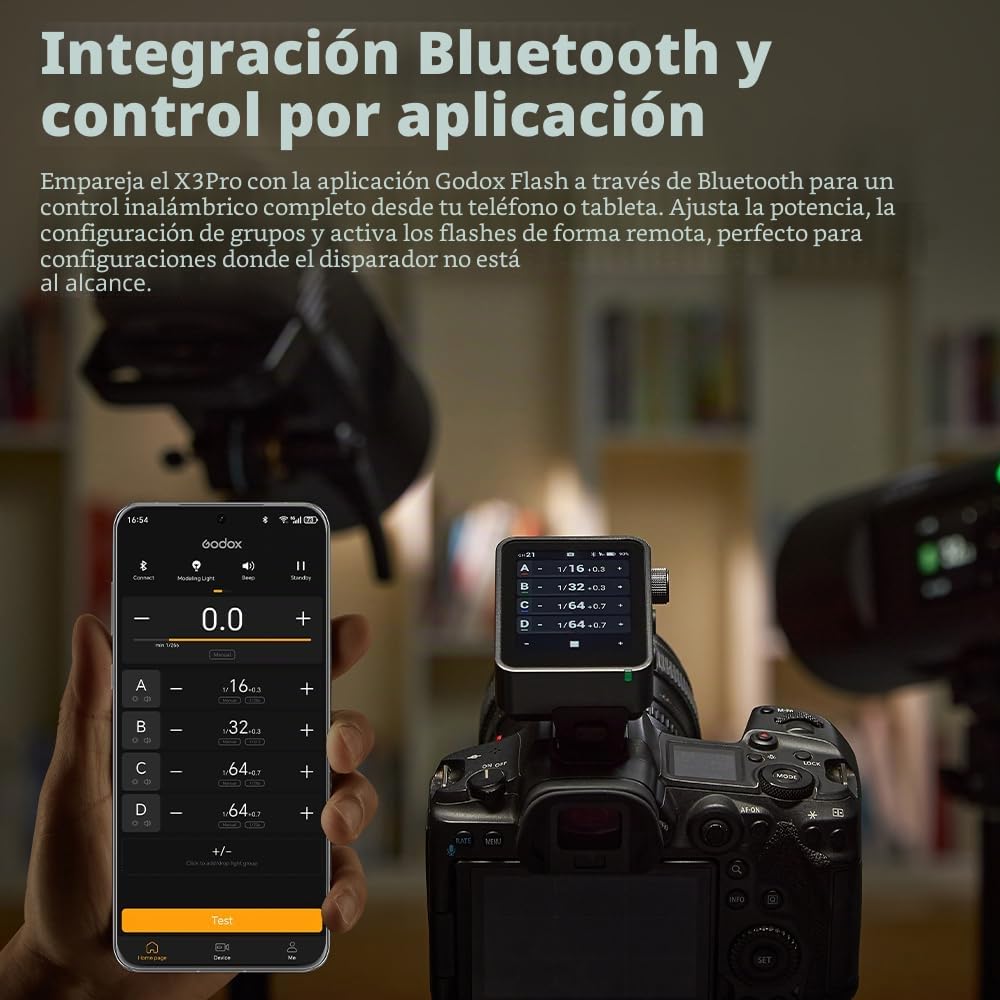 Godox X3 Pro-C X3Pro C TTL Disparador de flash inalámbrico para Canon, pantalla táctil LCD de 2.4 pulgadas, batería de iones de litio integrada de 2930 mAh, sistema X inalámbrico de 2.4 GHz con 3