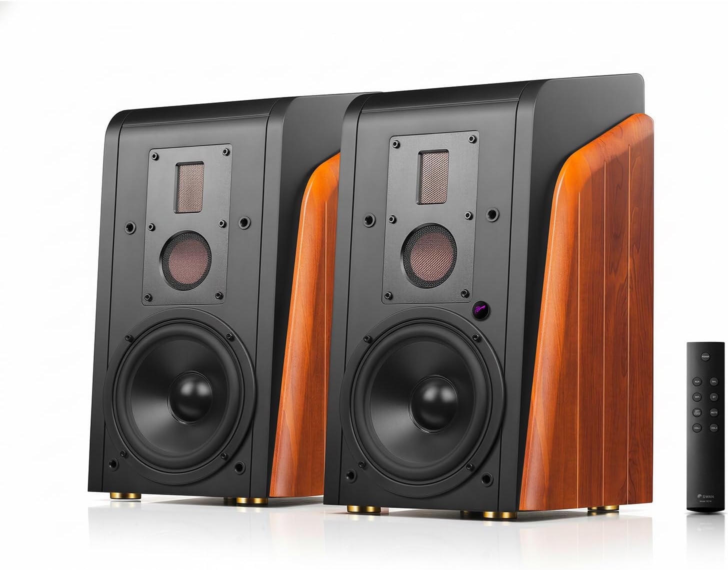 M300MKII Bluetooth& WiFi Bookshelf Speakers, 360W RMS Studio Monitors 3 Way Audiophile Speakers, Hi-Res Sound 6.5" Woofer Home Speakers for Desktop PC/TV/Turntable
