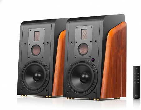 HiVi-Swans M300MKII Bluetooth& WiFi Bookshelf Speakers, 360W RMS Studio Monitors 3 Way Audiophile Speakers, Hi-Res Sound 6.5" Woofer Home Speakers for Desktop PC/TV/Turntable