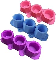Vista 7 de Molde de silicona de hormigón, 3 piezas de moldes de silicona para macetas de plantas suculentas, moldes de silicona para hormigón, moldes de vidrio