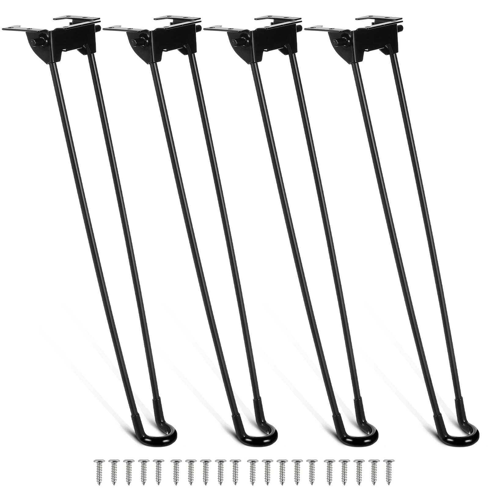 Table pliante support métal noir KOMBIUDA pieds robustes autobloquants pour bureau