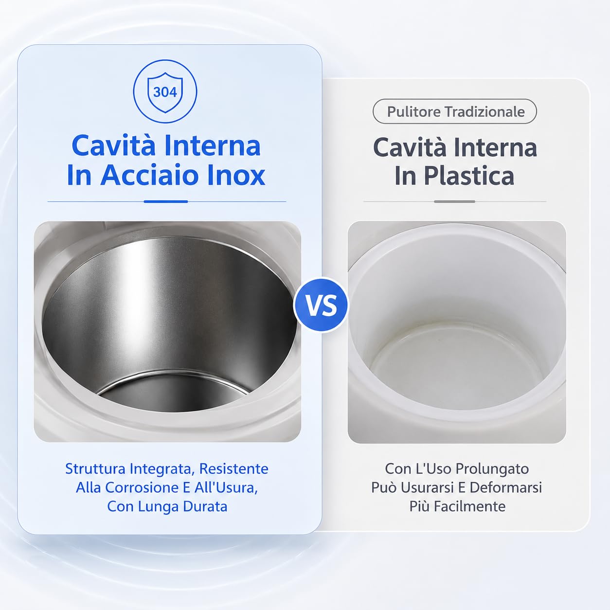 Cleon - Pulitore ad Ultrasuoni 45000Hz con 3 Modalità - Pulitore Ultrasuoni Apparecchio Denti Compatto, Vaschetta in Acciaio Inox, per Retainer, Gioielli e Accessori Quotidiani (Nero)