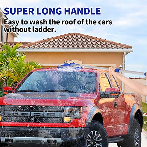 image for Wontolf 62'' Car Wash Brush with Long Handle Chenille Microfiber Car W