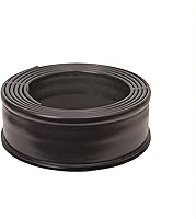 Suncast Flexible Plastic Landscape Edging Roll 5x20 ft Black - Eco-Friendly Recycled Double Ridge for Gardens, Flower Beds, Pathways, Made in USA