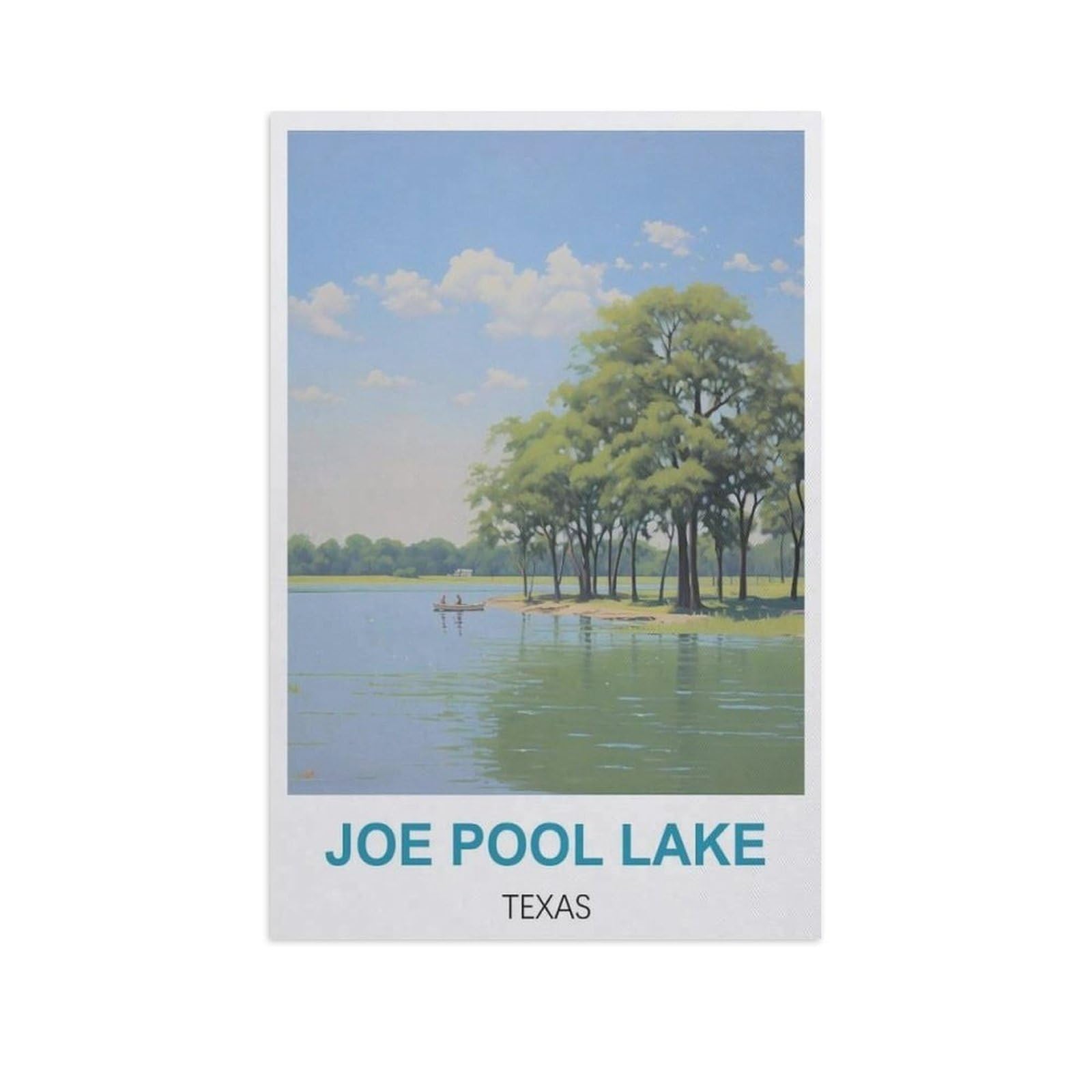 PGCKSK 5D DIY Diamond Painting，Joe Pool Lake Texas，Round Full Drill Crystal Rhinestone Embroidery Cross Stitch Arts Craft Canvas for Home Wall Decor（50 x 60 cm/19.68 x 23.62 inches）-GH12
