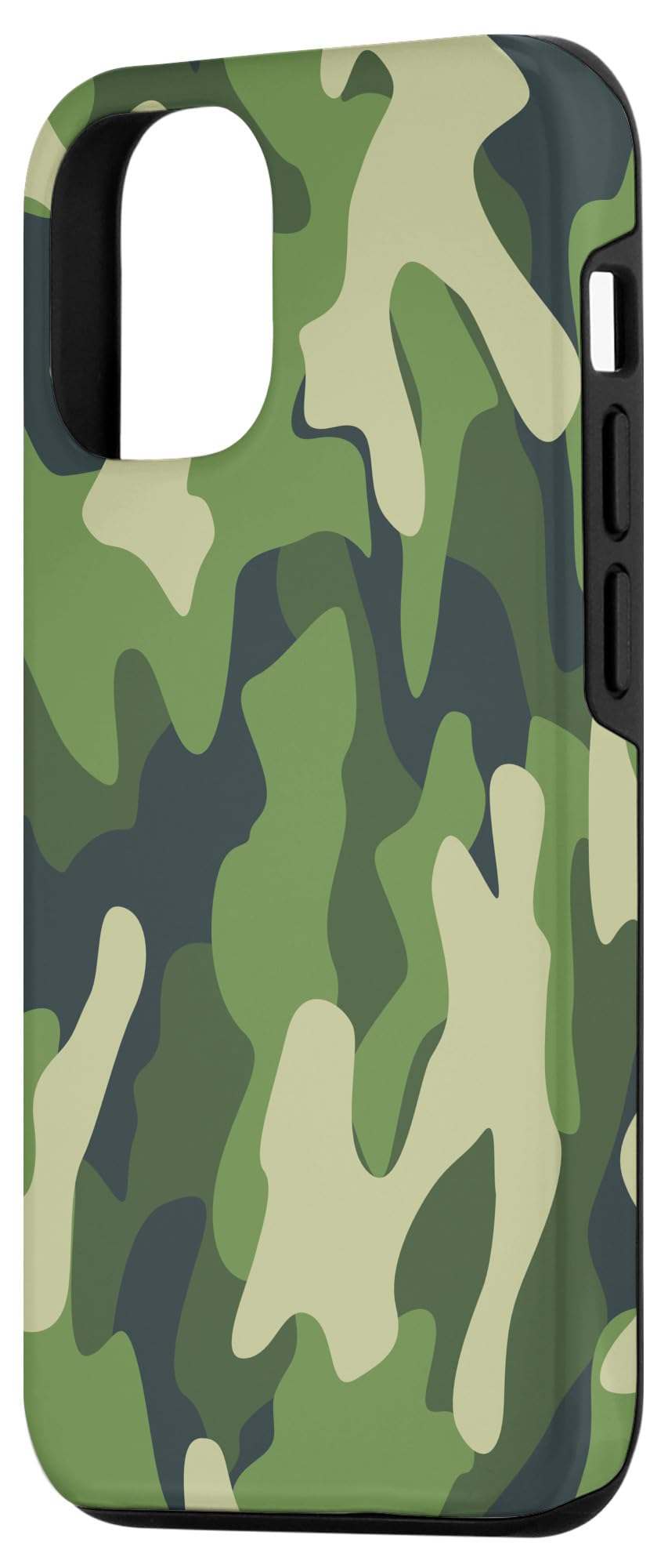 iPhone 15 Pro Green Camo Vintage Forest Hunting Camouflage Case - Image 2