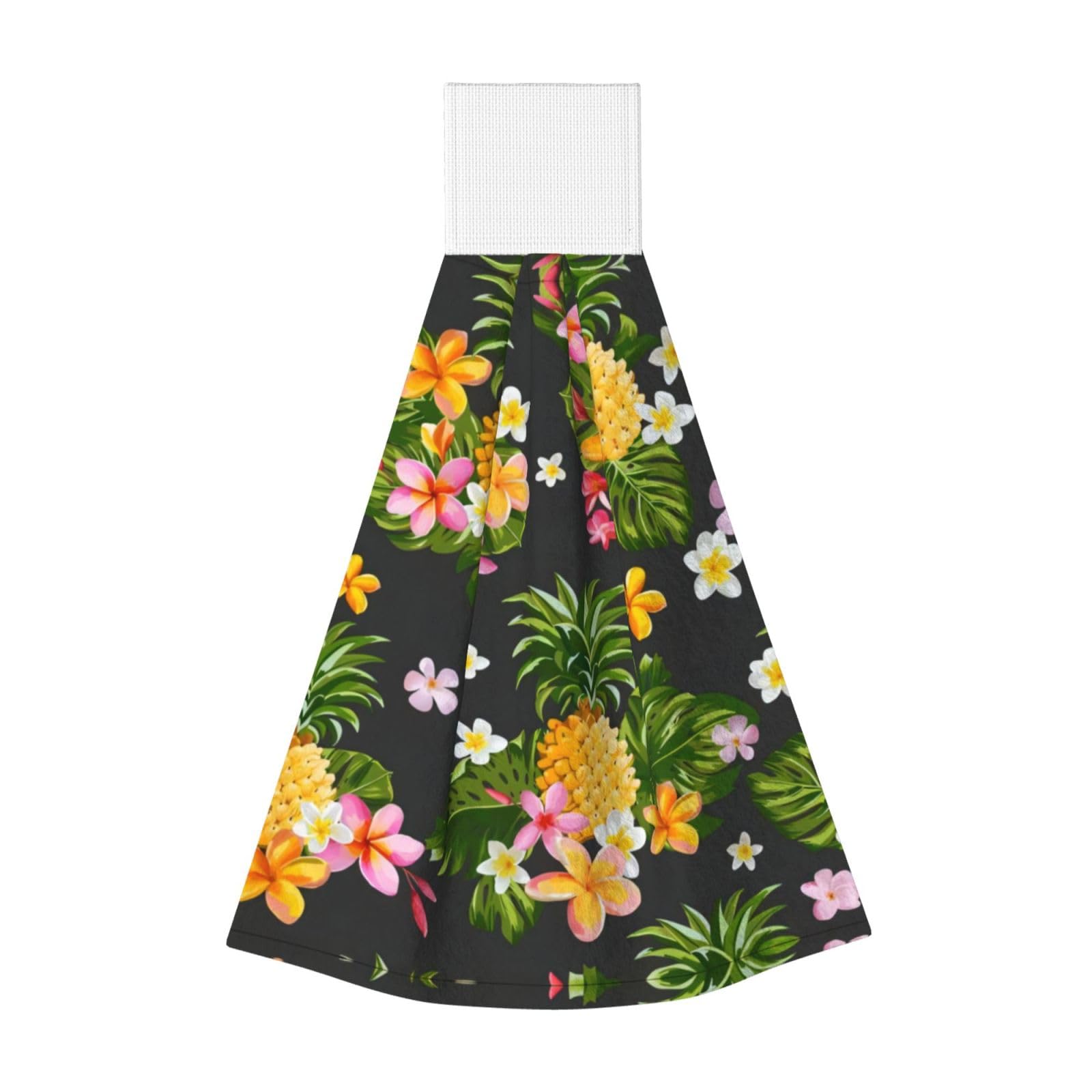 ZQYTGFDC Tropical Pineapple Hawaiian Highly Absorbent Dish Towels Soft Coral Fleece Wipe