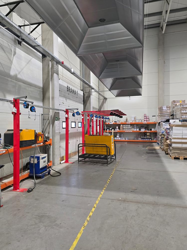 TECNA X-LIGHT.1 Federzug-Balancer mit Seil – Tragkraft 0,4–1 kg, Seillänge 2500 mm – Mini Werkzeugaufhängung für Druckluftwerkzeuge – Einziehbarer Federzug – Nylongehäuse Industriequalität