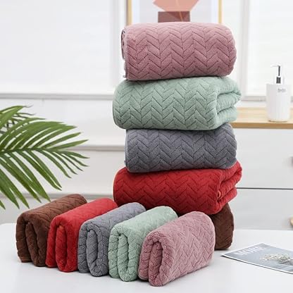 Home Handtücher Bad Nordic Solid Color 2 Pcs Gesicht Handtuch Set Paar Geschenk Schnelltrocknende Mikrofaser Duschtuch – Bild 5
